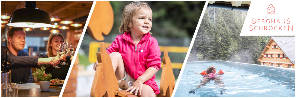 Urlaub Baby Berghaus Schroecken Bregenzer Wald